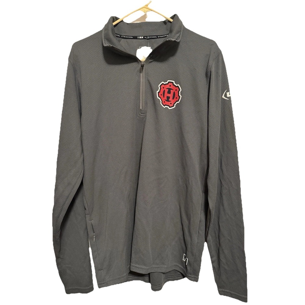 Men's NWT Michael Strahan 1/4 Zip‎ Long Sleeve Pullover Medium